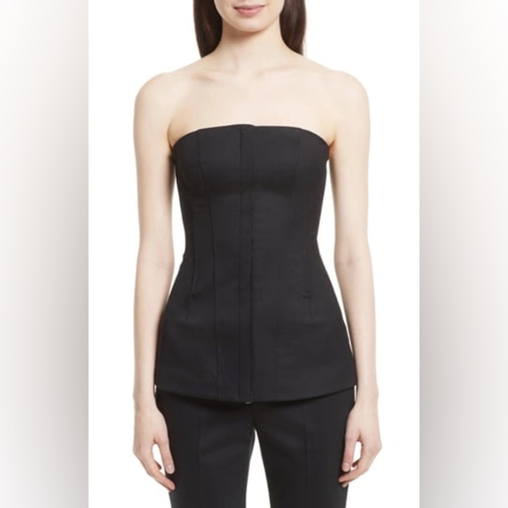 Theory Tuxedo Modern Bustier Top